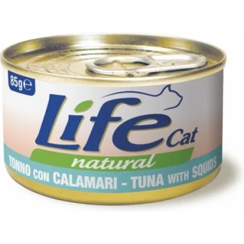 Life Pet Care Life Cat Natural Tuna & Squid - с риба тон и калмари 85 гр