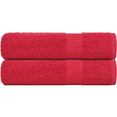 vidaXL Кърпи за баня FROGN 2 бр. Червени 100x150 см 360 г/м2 (136932)