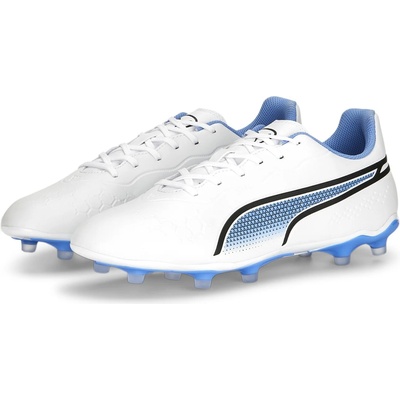 PUMA Футболни бутонки Puma King Match. 3 Firm Ground Football Boots - White/Blue