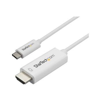 StarTech StarTech. com CDP2HD1MWNL адаптер за видео кабел 1 м UBS тип C HDMI тип A (стандартен) Бяла (CDP2HD1MWNL)