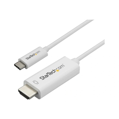 StarTech StarTech. com CDP2HD1MWNL адаптер за видео кабел 1 м UBS тип C HDMI тип A (стандартен) Бяла (CDP2HD1MWNL)