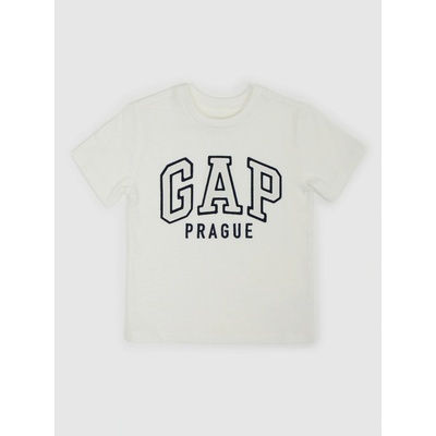 Baby tričko Gap Prague Unisex bílá – Zboží Mobilmania