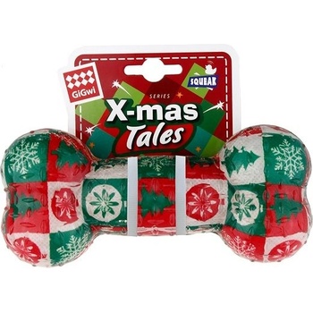 GiGwi VÁNOČNÍ pes Kost 16 x 7 cm