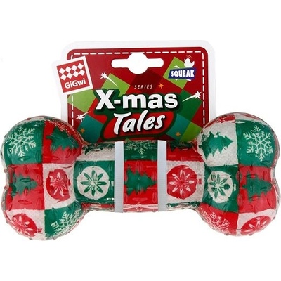 GiGwi VÁNOČNÍ pes Kost 16 x 7 cm