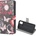 Gigapack Samsung A21s GIGAPACK калъф за поставяне, кожен ефект FLIP, цвете, BLACK GP-97384 (GP-97384)