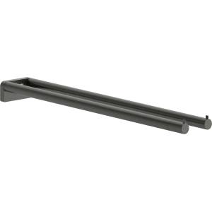 Hansgrohe AddStoris S - Двойна закачалка за кърпи, дължина 44 см, матиран черен хром 41787340 (41787340)
