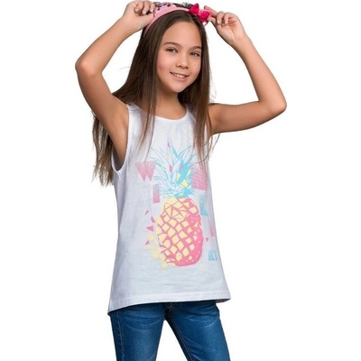 Winkiki Kids Wear dívčí tílko Ananas bílá – Zboží Dáma