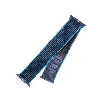 FIXED Nylon Strap na Apple Watch 38 mm/40 mm šedomodrý FIXNST-436-GRBL