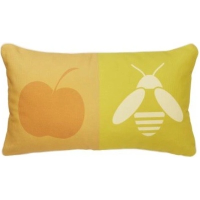 Applebee vankúš bedrový Žltá/Oranžová 55x30