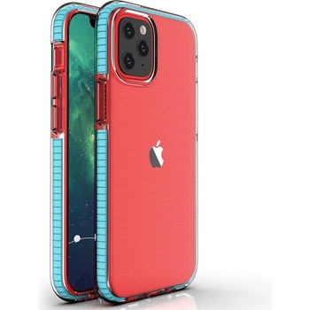 HQWear Кейс с цветна рамка Spring Case за Apple iPhone 13 Mini, Светлосин (9145576232828)
