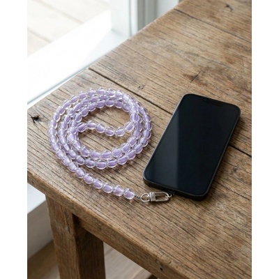 Elegantní fialová šňůrka na telefon COLORFUL 120 cm (60 cm v poutku) – Zboží Živě