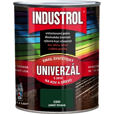 Barvy a laky Hostivař Industrol S 2013 vrchná syntetická farba 5400 tmavo zelená 0,75 l