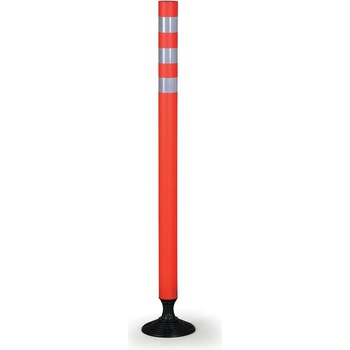 Plastový stĺpik pružný s reflexnými pruhmi, 1200 mm