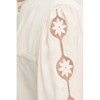 TWINSET Блуза Twinset дамска в бежово с апликация 252TP2151 (252TP2151)