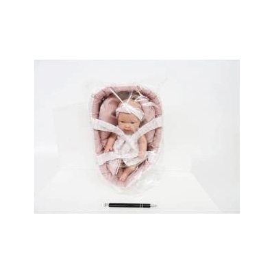 Arias *Spanish baby doll Arias 26cm girl, carrier