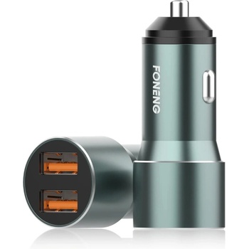 FONENG Зарядно за кола 12V Foneng C19, 36W, 2xUSB, QC3.0, сребристо (C19)
