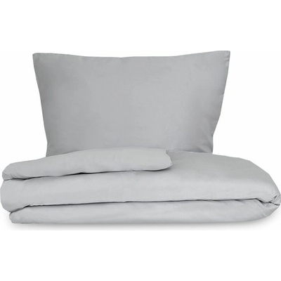 Kvalitex obliečky satén Luxury Collection svetlo sivé 140x220 70x90