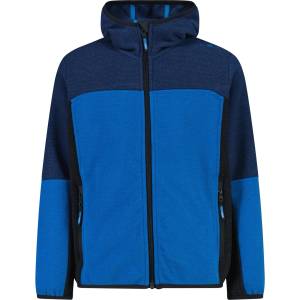 CMP Детско поларено яке CMP Kid's Jacket Fix Hood Jacquard Knitted Fleece jacket - River / Infinity - размер 110 (EU) (703-5616-0613)