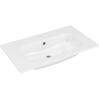 Image 1 of Inter Ceramic Мивка за баня от смола 79х55см Арт, бял гланц за шкаф (7955-1)