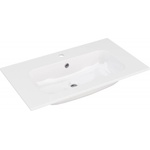 Inter Ceramic Мивка за баня от смола 79х55см Арт, бял гланц за шкаф (7955-1)