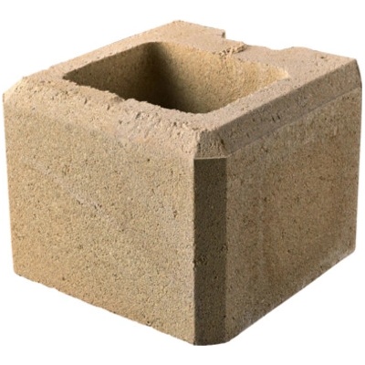 DITON Zdící tvarovka VISO Velikost: 20 x 20 x 15, Varianta: Viso koncový poloviční melír pískový, Povrch: standard