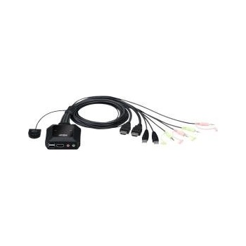 ATEN CS22H - KVM / audio / USB switch - 2 ports