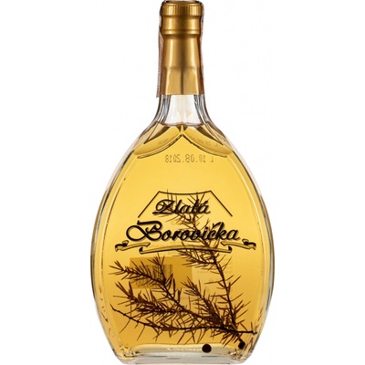 Borovička zlatá Cassovia 40% 0,7 l (čistá fľaša)