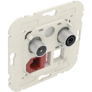 Efapel Мултимедиен контакт R-TV RJ45 Cat. 6 UTP оптична връзка SC-APC (21535)