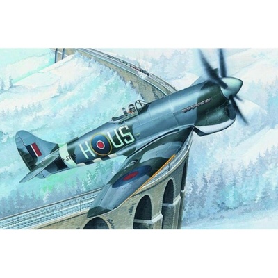 Směr Model Hawker Tempest MK.V 14 2x17 3cm v krabici 25x14 5x4 :72
