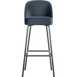 WOOOD Син кадифен бар стол (височина на седалката 79 cm) Vogue - WOOOD (800293-T)