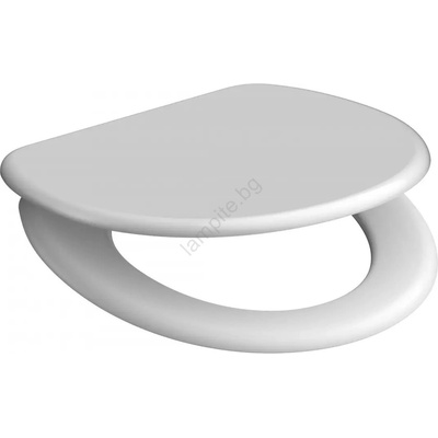 SCHÜTTE 82100-A - Тоалетна седалка, бяла, с механизъм за меко затваряне, от дуропласт (CH0022)