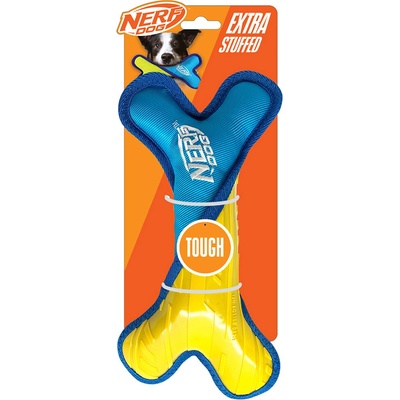 Nerf Dog odolná kosť s plyšovou nylonovou výplňou 28 cm