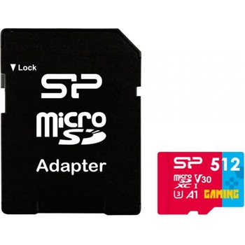 Image 1 of Silicon Power microSDXC 512GB A1/V30/UHS-I + Adapter (SP512GBSTXDV3V1NSP)
