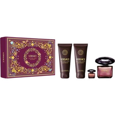 Versace Crystal Noir Gift Set EDP 90 ml + Shower Gel 100 ml + Body Lotion 100 ml + EDP 5 ml за жени
