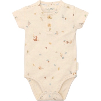 Little Dutch Бебешко боди с къс ръкав Little Dutch Forest Friends - 74 cm, 6-9 м (CL25220018)