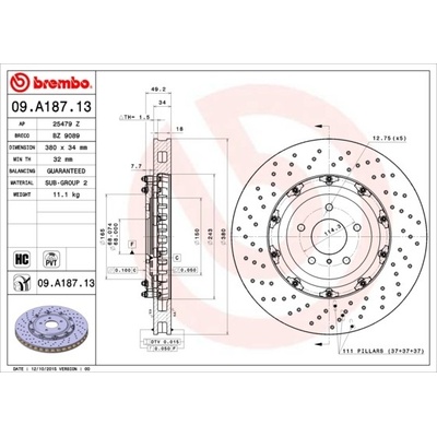 BREMBO 09.A187.13