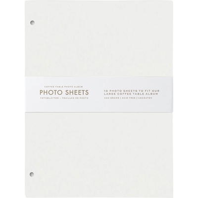 Printworks Листи за фотоалбум L 21 x 28 см, 10 бр. , бял, Printworks (PRPW00612)