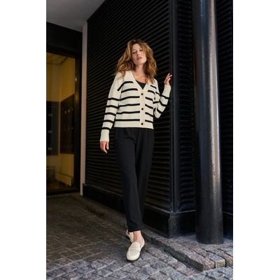 Moodo Раиран кардиган в цвят екрю Moodo Moodo | Byal | ЖЕНИ | XS