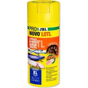 Jbl pronovo lotl grano xl - Гранулирана основна храна за големи аксолоти от 15-25 см, 250 мл