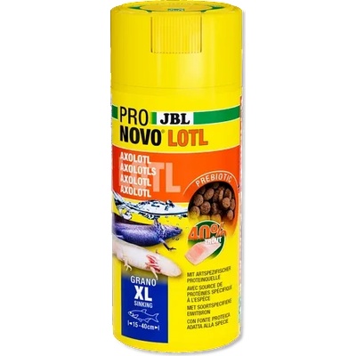 Jbl pronovo lotl grano xl - Гранулирана основна храна за големи аксолоти от 15-25 см, 250 мл