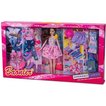 Mikro Модна кукла 29см с дрехи 8бр и аксесоари