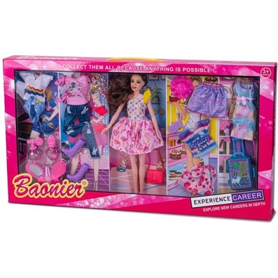 Mikro Модна кукла 29см с дрехи 8бр и аксесоари