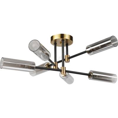 LAMKUR Плафониера TESSA 6xG9/5W/230V месинг/димчато черно (LA60729)