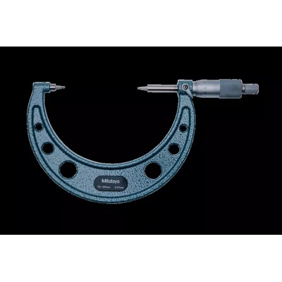 MITUTOYO Mikrometr třmenový analogový 75-100/001 mm ocelové měřicí hroty 15° mitu-112-156