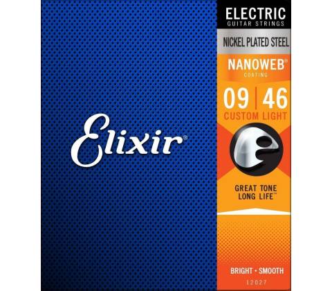 Elixir 009-046 Nanoweb Custom Light 12027