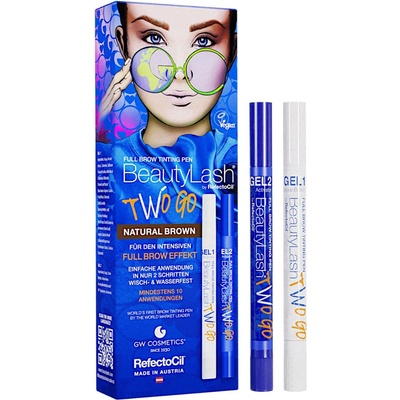RefectoCil Barva na obočí BeautyLash Two Go Natural Brown Tinting Pen 1 ml