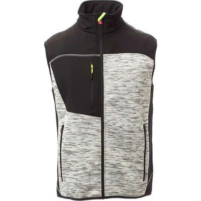 PAYPER tour s00361-0103 / Техническа плетена жилетка със софтшел вложки - меланж сиво/черно xxl (s00361010313048xxl)