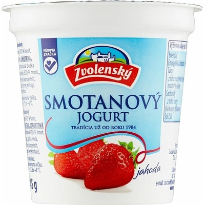 Zvolenský Smotanový jogurt jahoda 145 g