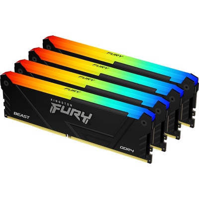 Kingston FURY Beast RGB 128GB (4x32GB) DDR4 3600MHz KF436C18BB2AK4/128