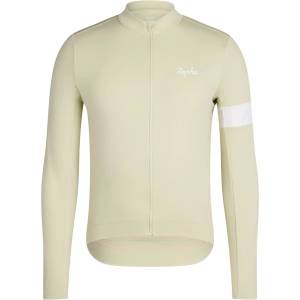 Rapha Фланелка с дълъг ръкав за колоездене Rapha Core Thermal Long Sleeve Jersey Cycling jersey - Hay / White - размер XL (056-3830-1014)